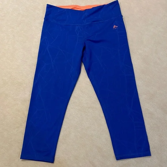 RBX Blue Cropped Leggings in size Large - Picture 1 of 7